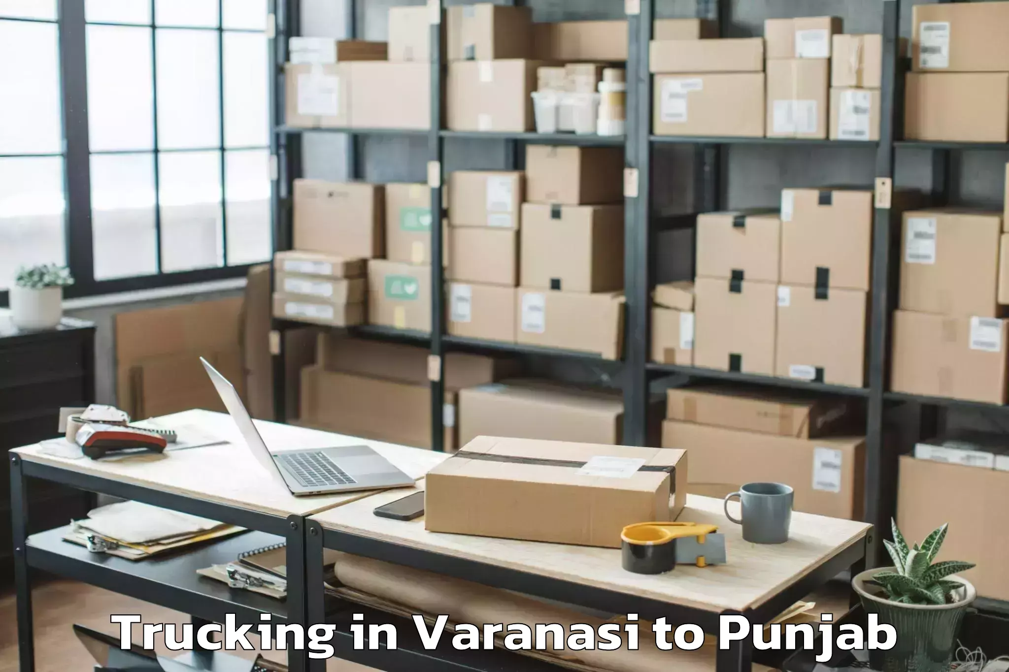 Varanasi to Cosmo Plaza Mall Trucking